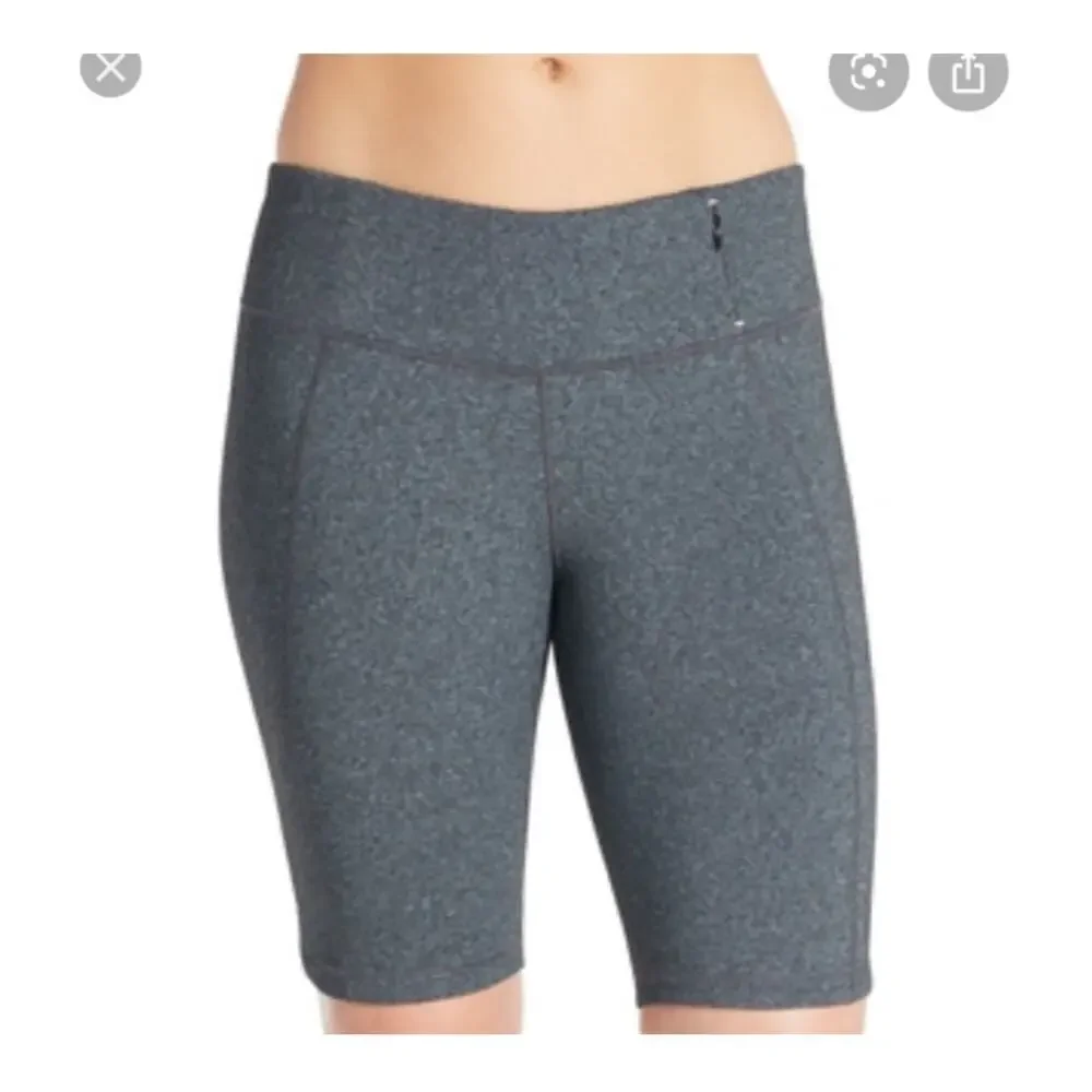 NWT Calia Essential High Rise Bermuda Biker Shorts Grey Size Small